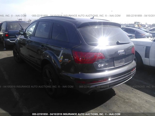 WA1DGAFEXDD003311 - 2013 AUDI Q7 PRESTIGE GRAY photo 3