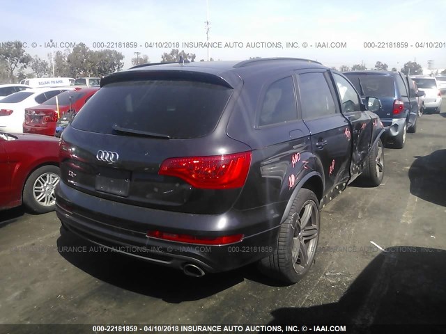 WA1DGAFEXDD003311 - 2013 AUDI Q7 PRESTIGE GRAY photo 4