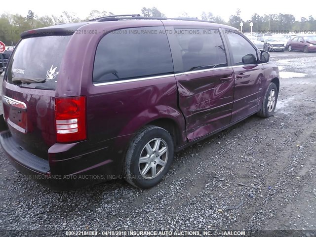 2A8HR54P88R843290 - 2008 CHRYSLER TOWN & COUNTRY TOURING BURGUNDY photo 4