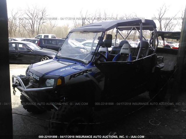 4XAXH76A8AD089138 - 2010 POLARIS RANGER RZR 4 BLUE photo 2