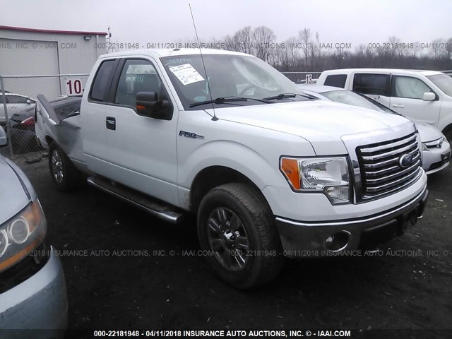 1FTFX1EF6BFA25185 - 2011 FORD F150 SUPER CAB WHITE photo 1