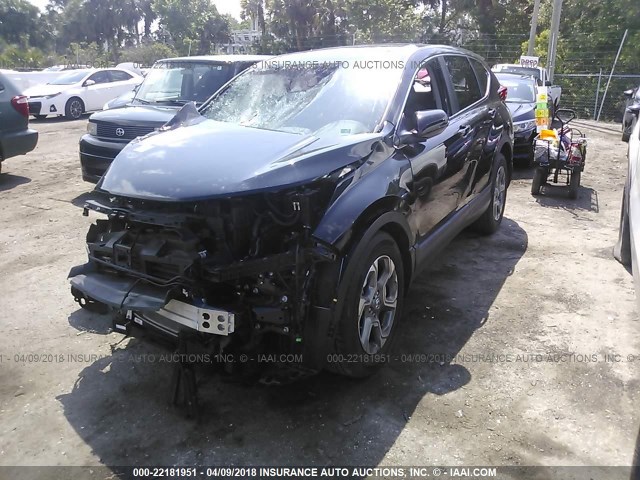 7FARW1H89HE017497 - 2017 HONDA CR-V EXL BLACK photo 2