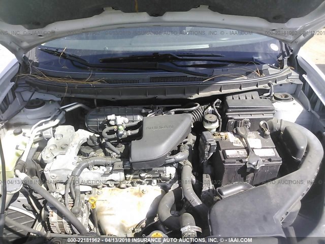 JN8AS58T48W007105 - 2008 NISSAN ROGUE S/SL SILVER photo 10