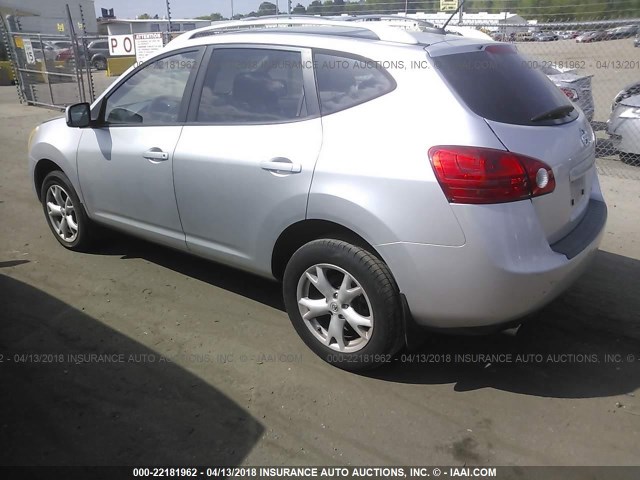 JN8AS58T48W007105 - 2008 NISSAN ROGUE S/SL SILVER photo 3