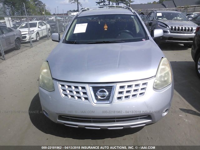 JN8AS58T48W007105 - 2008 NISSAN ROGUE S/SL SILVER photo 6