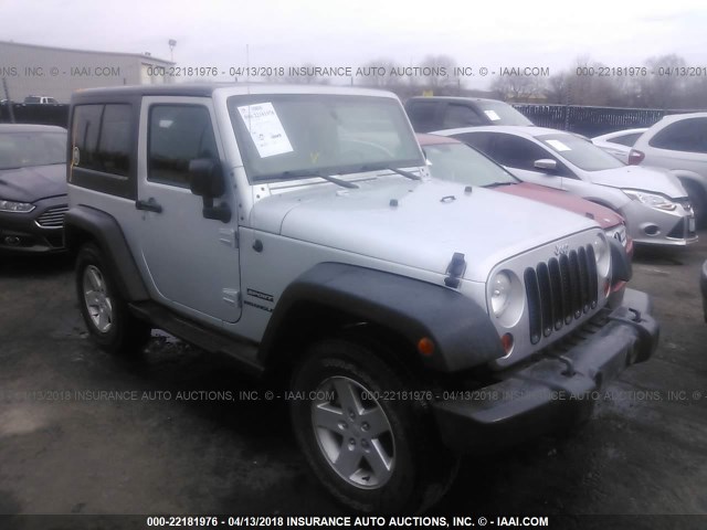 1C4AJWAG9CL201737 - 2012 JEEP WRANGLER SPORT 银色 照片 1