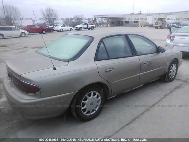 2G4WS52J431106947 - 2003 BUICK CENTURY CUSTOM GOLD photo 4