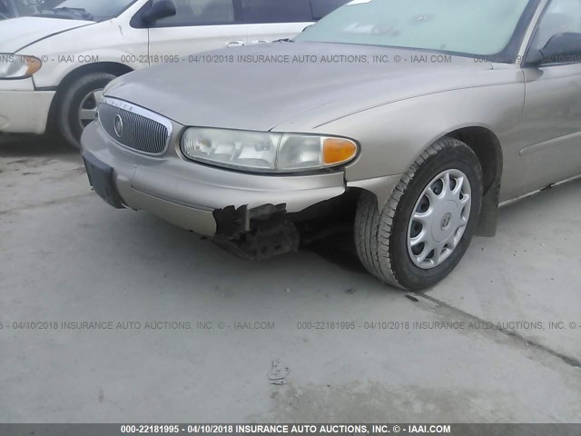 2G4WS52J431106947 - 2003 BUICK CENTURY CUSTOM GOLD photo 6