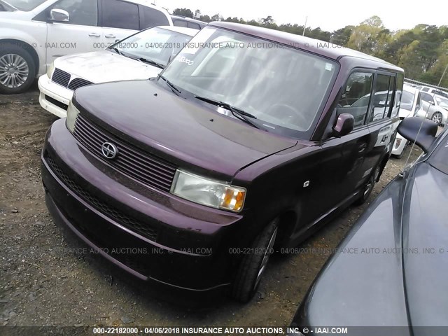 JTLKT334054003131 - 2005 TOYOTA SCION XB MAROON photo 2