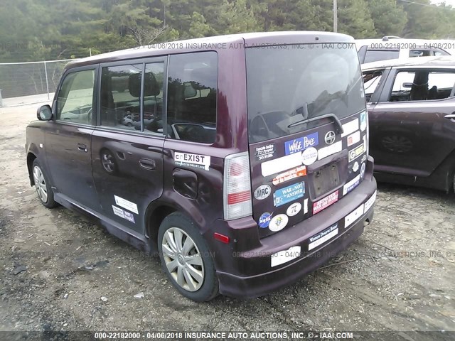 JTLKT334054003131 - 2005 TOYOTA SCION XB MAROON photo 3