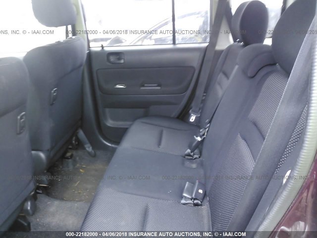 JTLKT334054003131 - 2005 TOYOTA SCION XB MAROON photo 8
