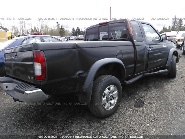 1N6ED26Y2XC311714 - 1999 NISSAN FRONTIER KING CAB XE/KING CAB SE BLACK photo 4