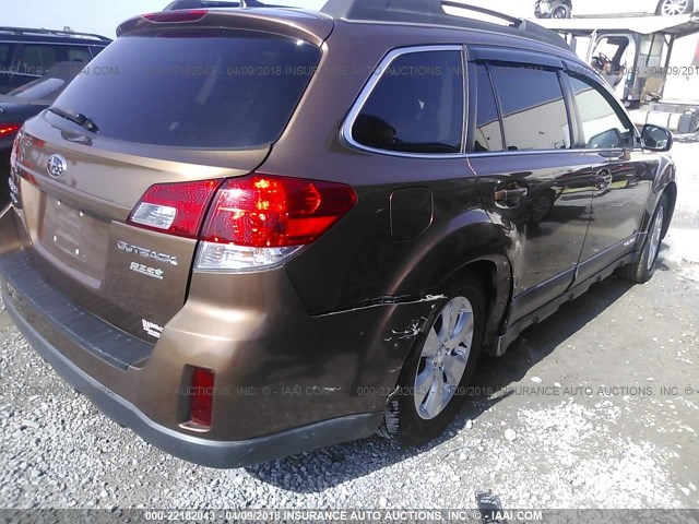 4S4BRBLC4B3364032 - 2011 SUBARU OUTBACK 2.5I LIMITED BROWN photo 4