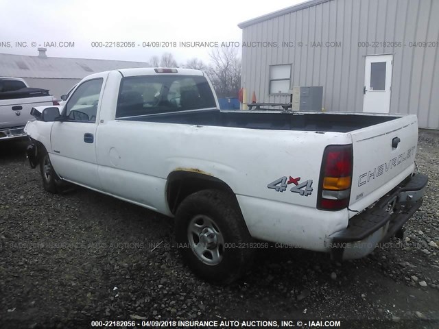 1GCEK14T5YE417199 - 2000 CHEVROLET SILVERADO K1500 WHITE photo 3