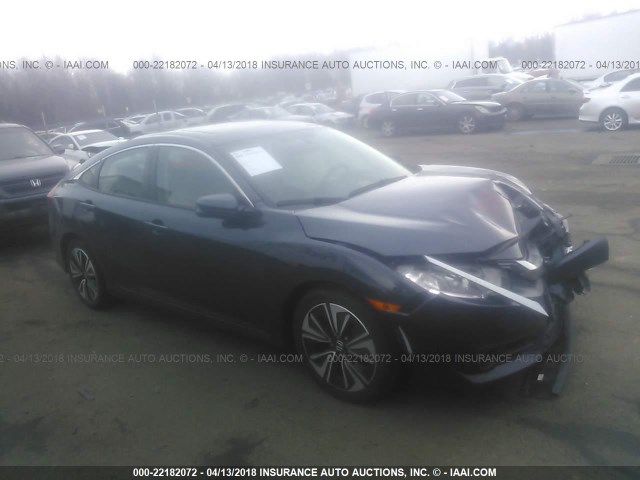 19XFC1F75GE042919 - 2016 HONDA CIVIC EXL BLUE photo 1