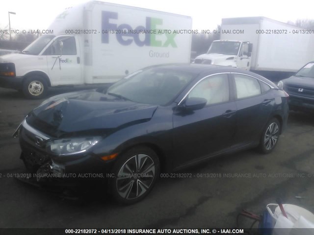 19XFC1F75GE042919 - 2016 HONDA CIVIC EXL BLUE photo 2