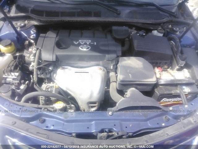 4T1BF3EK7AU552684 - 2010 TOYOTA CAMRY SE/LE/XLE ლურჯი ფოტო 10