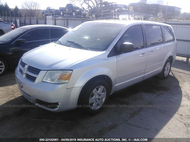 1D8HN44E29B519166 - 2009 DODGE GRAND CARAVAN SE SILVER photo 2