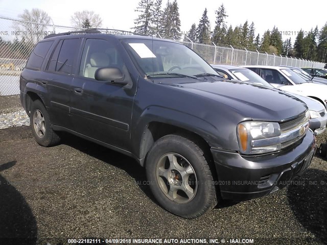 1GNDT13S872169748 - 2007 CHEVROLET TRAILBLAZER LS/LT GREEN photo 1