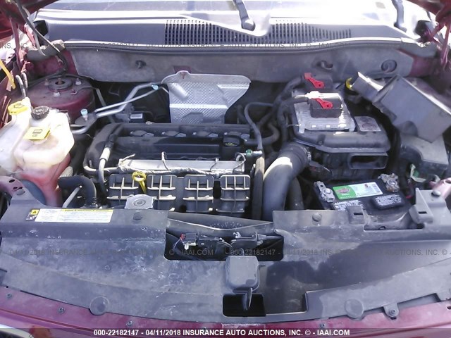 1C4NJCEA2CD540940 - 2012 JEEP COMPASS LATITUDE წითელი ფოტო 10