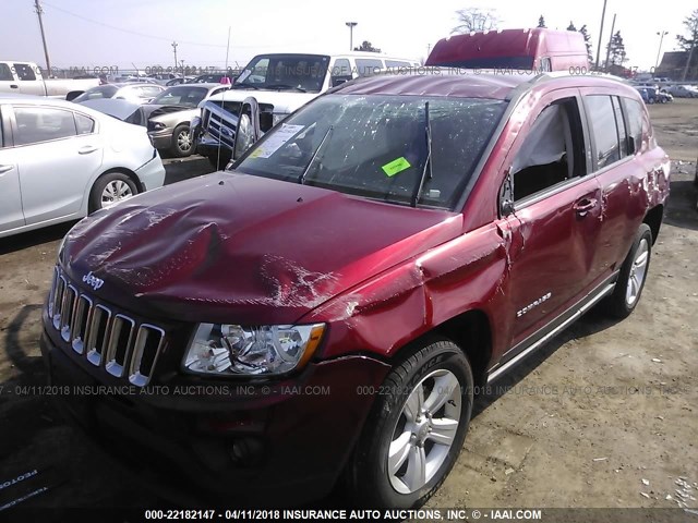 1C4NJCEA2CD540940 - 2012 JEEP COMPASS LATITUDE წითელი ფოტო 2