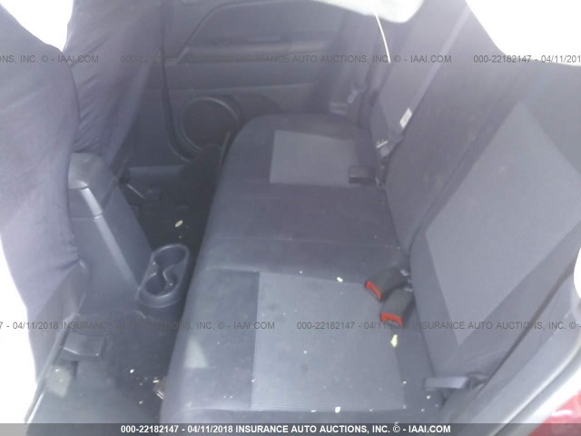 1C4NJCEA2CD540940 - 2012 JEEP COMPASS LATITUDE წითელი ფოტო 8