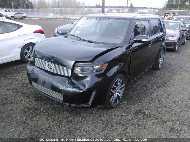 JTLKE50E781053498 - 2008 TOYOTA SCION XB BLACK photo 2