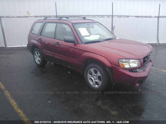 JF1SG65654H745215 - 2004 SUBARU FORESTER 2.5XS Қызыл фото 1