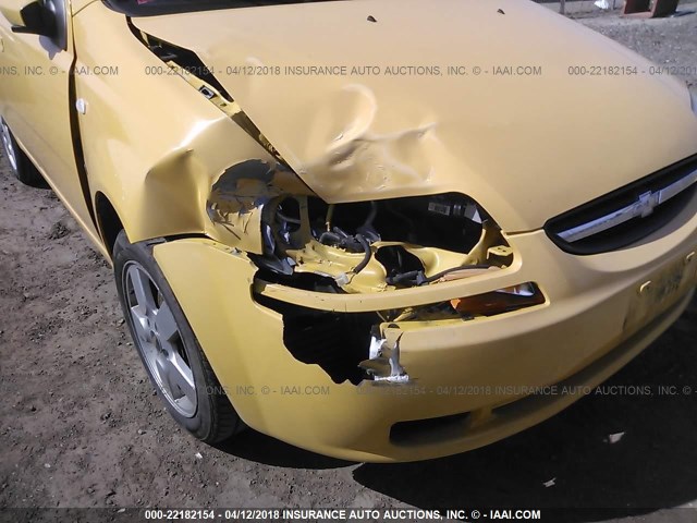 KL1TD66698B184801 - 2008 CHEVROLET AVEO LS 黄色 照片 6