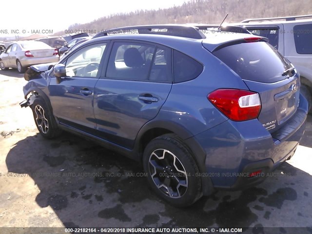 JF2GPAWC2DH212800 - 2013 SUBARU XV CROSSTREK 2.0 PREMIUM BLUE photo 3