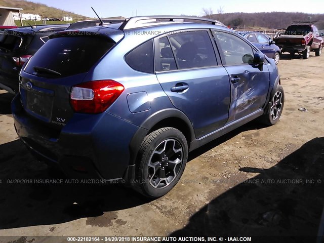 JF2GPAWC2DH212800 - 2013 SUBARU XV CROSSTREK 2.0 PREMIUM BLUE photo 4