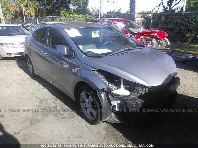 KMHDH4AE5BU080088 - 2011 HYUNDAI ELANTRA GLS/LIMITED SILVER photo 1