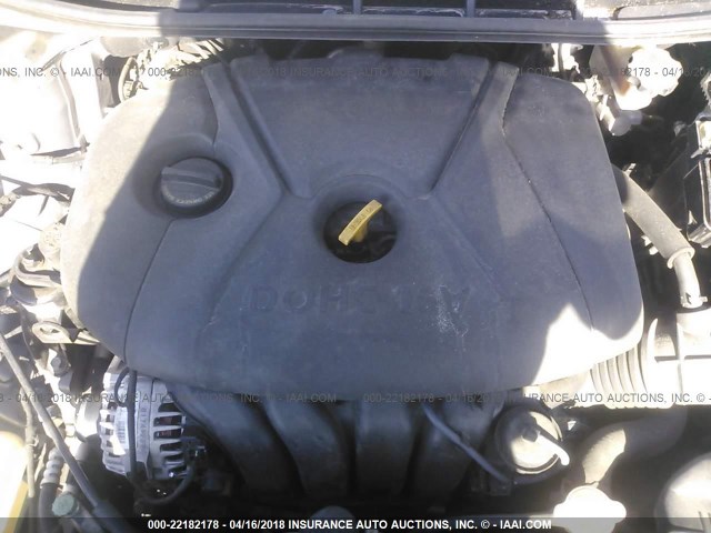 KMHDH4AE5BU080088 - 2011 HYUNDAI ELANTRA GLS/LIMITED SILVER photo 10