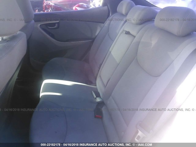 KMHDH4AE5BU080088 - 2011 HYUNDAI ELANTRA GLS/LIMITED SILVER photo 8