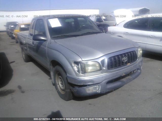 5TEVL52NX4Z324047 - 2004 TOYOTA TACOMA XTRACAB GRAY photo 1