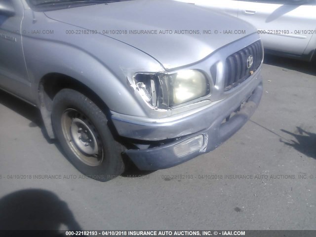 5TEVL52NX4Z324047 - 2004 TOYOTA TACOMA XTRACAB GRAY photo 6