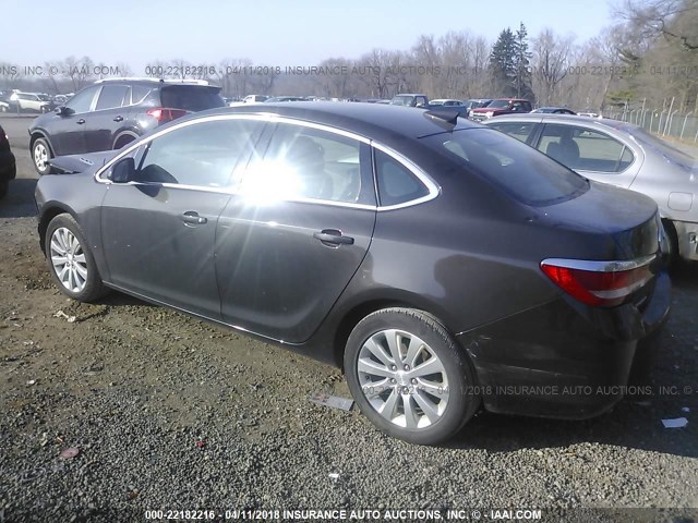 1G4PP5SK9G4160740 - 2016 BUICK VERANO Dark Brown photo 3