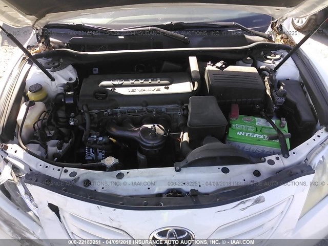 4T4BE46K99R051093 - 2009 TOYOTA CAMRY SE/LE/XLE WHITE photo 10