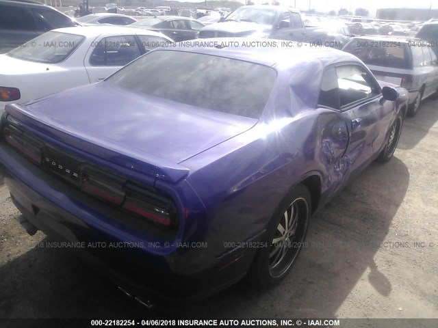 2B3CJ5DT5AH190937 - 2010 DODGE CHALLENGER R/T PURPLE photo 4