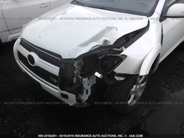 JTMDK4DV7A5084590 - 2010 TOYOTA RAV4 LIMITED WHITE photo 6