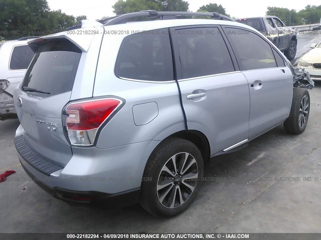 JF2SJGWC7HH500588 - 2017 SUBARU FORESTER 2.0XT TOURING SILVER photo 4