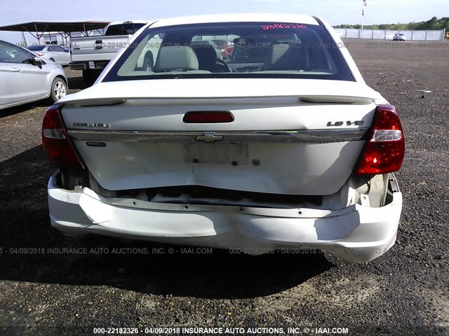 1G1ZT54805F192187 - 2005 CHEVROLET MALIBU LS 白色 照片 6