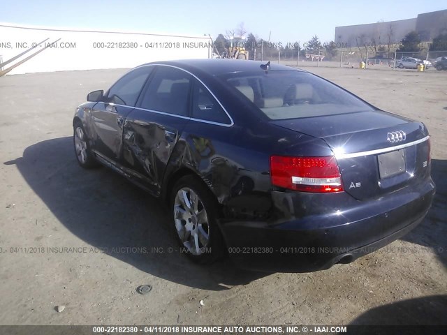 WAUDH94F47N040024 - 2007 AUDI A6 3.2 QUATTRO BLUE photo 3