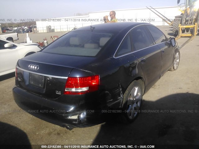 WAUDH94F47N040024 - 2007 AUDI A6 3.2 QUATTRO BLUE photo 4