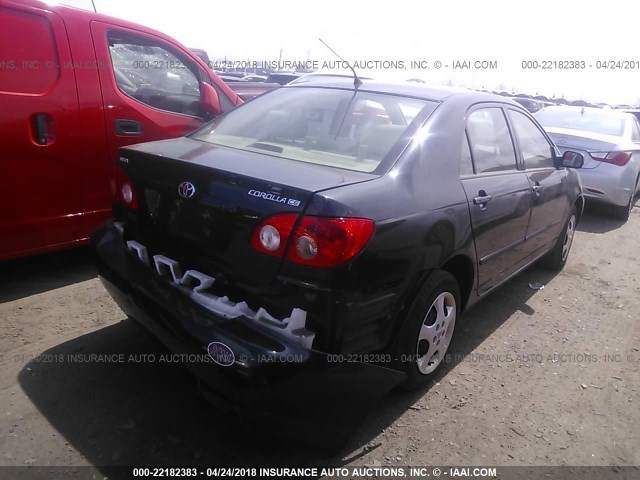 JTDBR32EX60088010 - 2006 TOYOTA COROLLA CE/LE BLACK photo 4