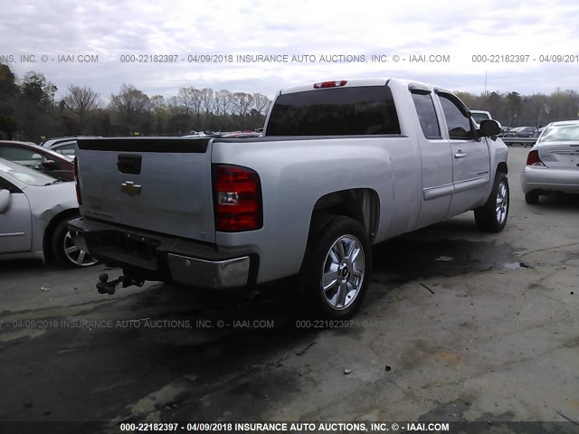 1GCRCSE04DZ143649 - 2013 CHEVROLET SILVERADO C1500 LT SILVER photo 4