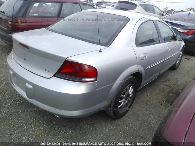 1C3EL56U81N505894 - 2001 CHRYSLER SEBRING LXI SILVER photo 4