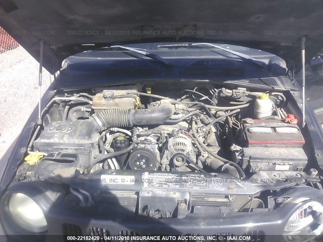 1J4GL48K54W247658 - 2004 JEEP LIBERTY SPORT 黑色 照片 10