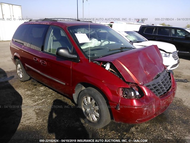 2C8GP54L05R333919 - 2005 CHRYSLER TOWN & COUNTRY TOURING MAROON photo 1