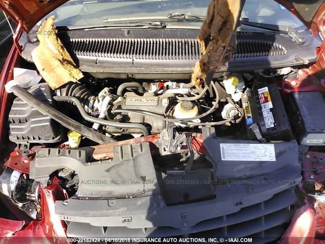 2C8GP54L05R333919 - 2005 CHRYSLER TOWN & COUNTRY TOURING MAROON photo 10